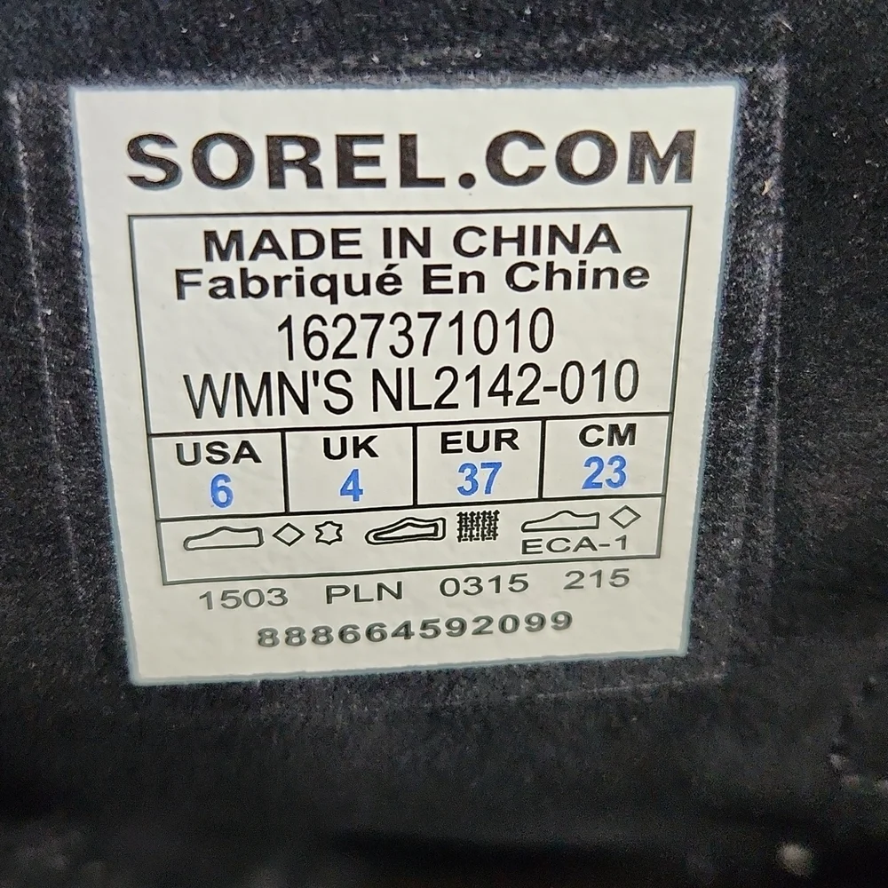 SOREL Joan of Arctic Black Suede Waterproof Winter Boot with Bootliner (6) - Picture 12 of 13